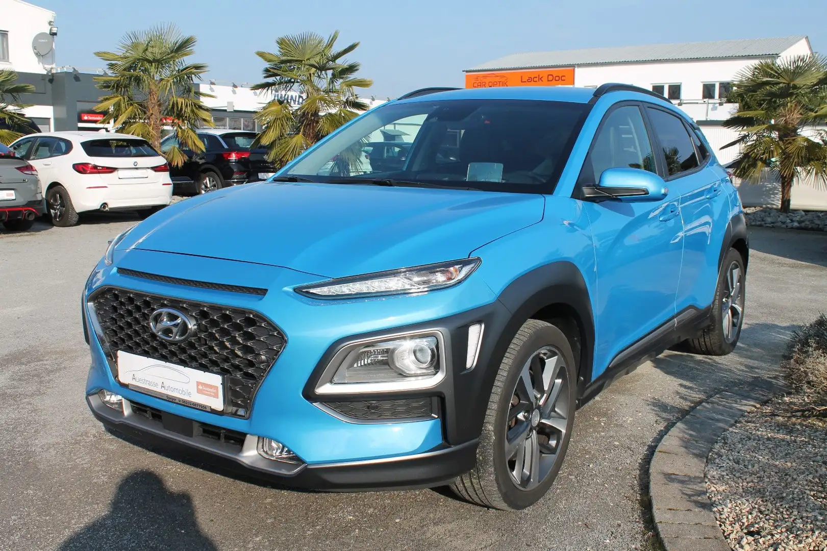 Hyundai KONA DCT 4x4, Navi, LED, Head-Up, Kamera Blu/Azzurro - 2