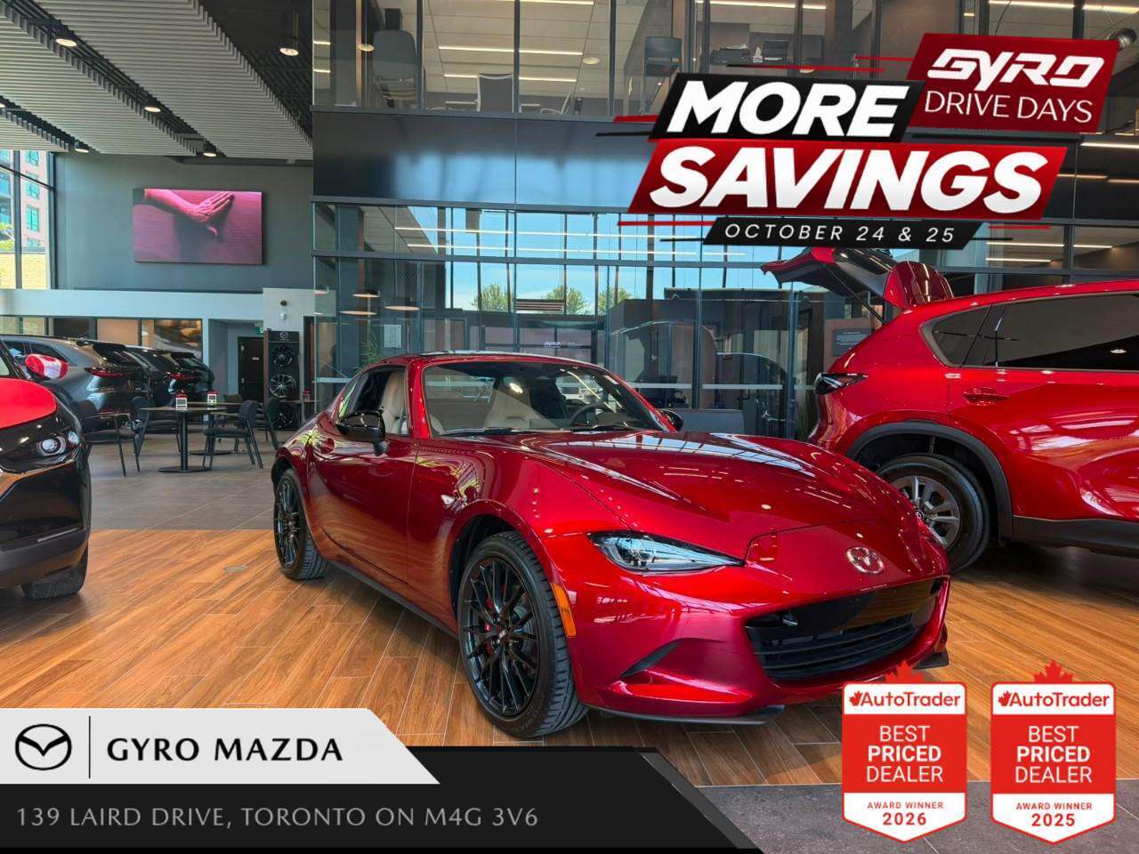 SOUL RED CRYSTAL METALLIC 2026 Mazda MX-5 Miata Convertible  Manual