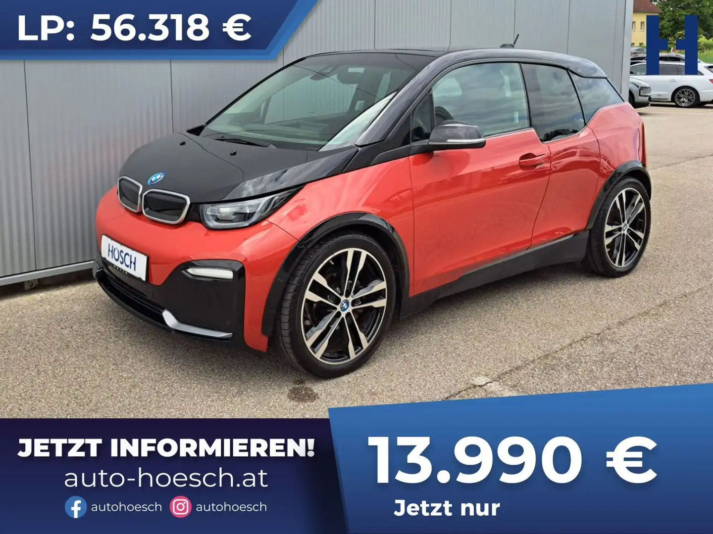 BMW i3 S 94aH LEDER PANO NAV PROF R-KAM H&K WÄRMEPUMPE Rot - 1