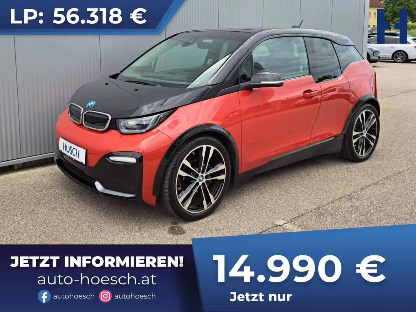 BMW i3 S 94aH LEDER PANO NAV PROF R-KAM H&K WÄRMEPUMPE Rot - 1