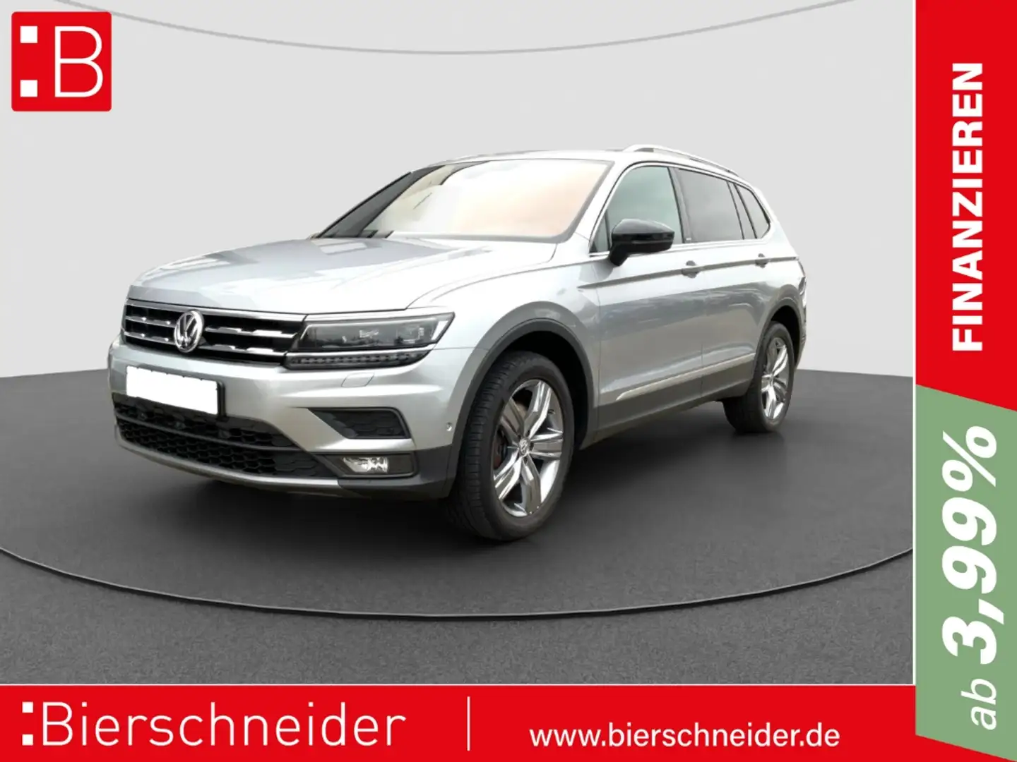 Volkswagen Tiguan Allspace 2.0 TSI DSG 4Mo United 7-SITZE AHK HEAD UP ACC Silber - 1