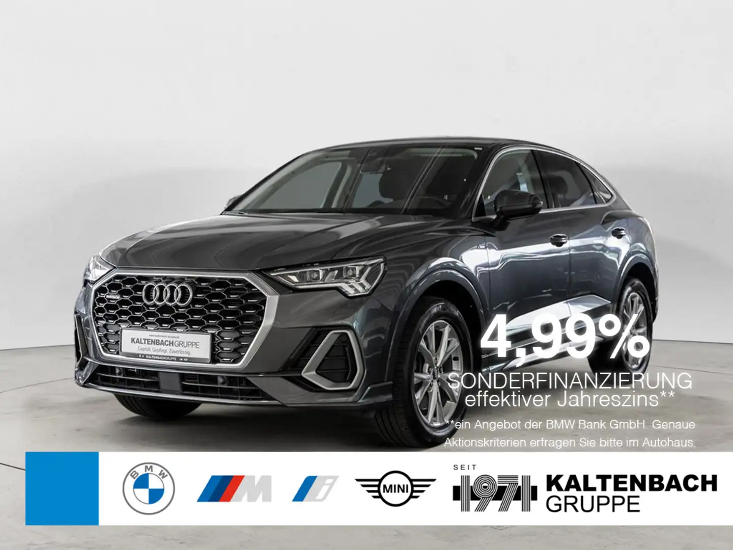 Audi Q3 Sportback 40 TDI quattro S Line AHK B&O Grau - 1