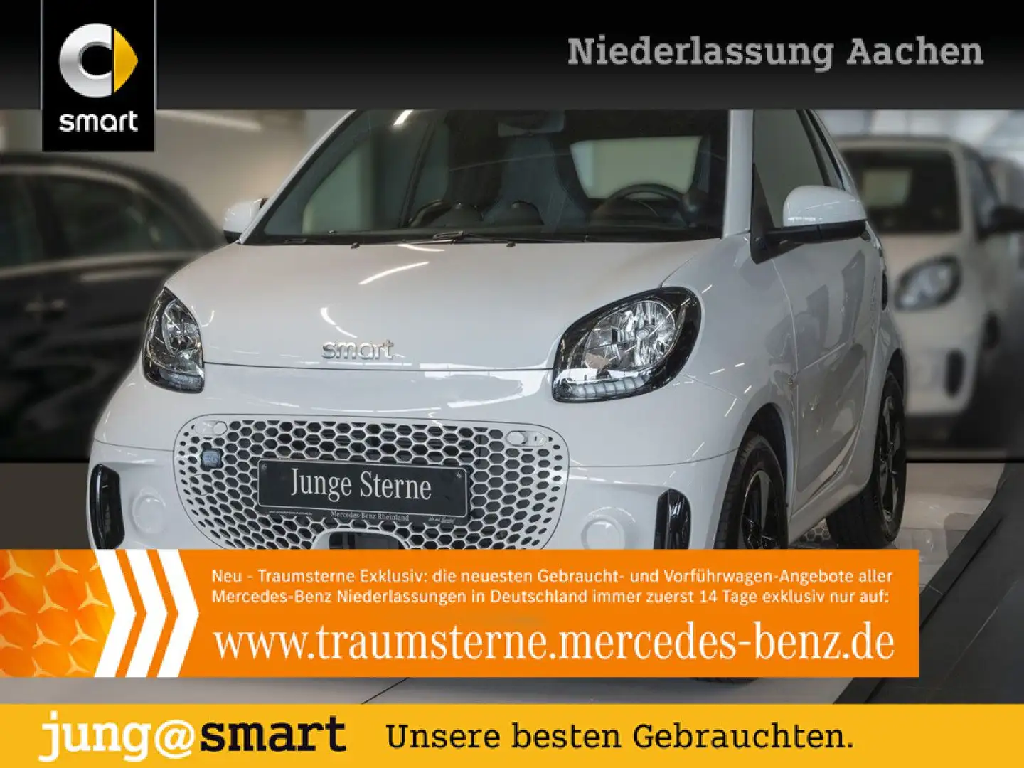 smart forTwo EQ 60kWed passion SHZ PDC Dig Radio Tempom Weiß - 1