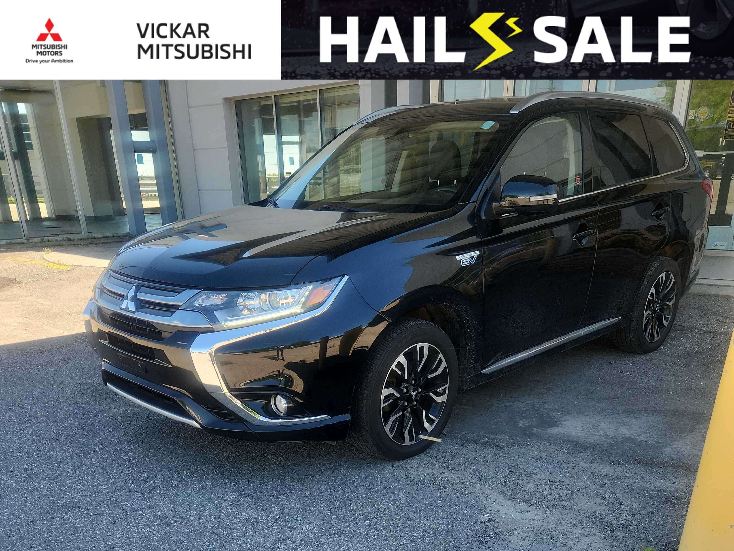 Black 2018 Mitsubishi Outlander Hybrid Plug-in SUV / Crossover Automatic