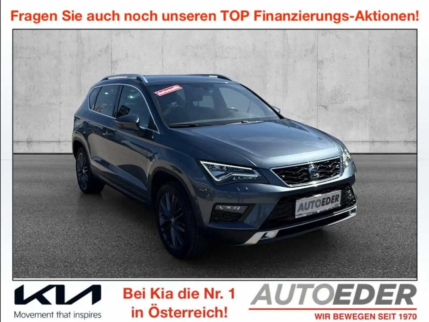SEAT Ateca 1,4 Xcellence ACT TSI DSG Grau - 1