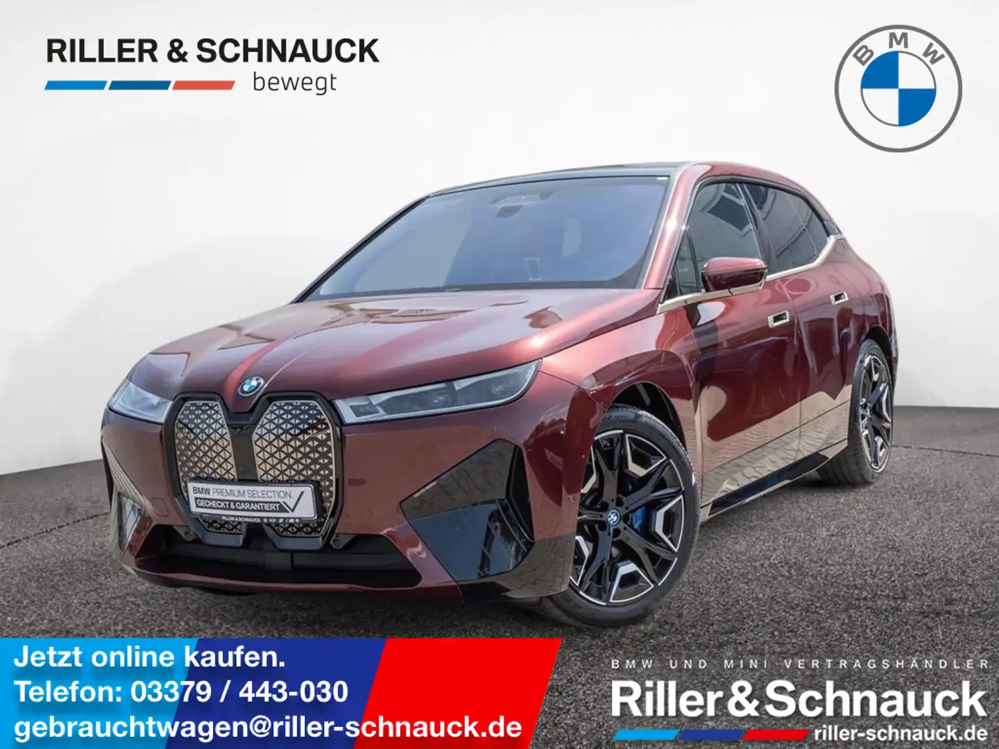 BMW iX xDrive 40 Sport B&W AHK PANO LASER 360° Roşu - 1