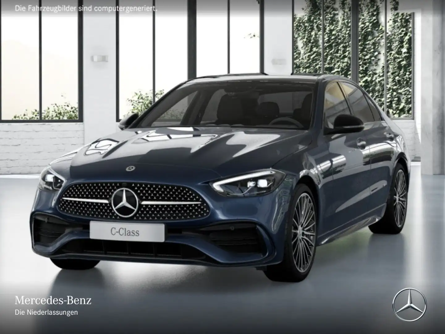 Mercedes-Benz C 300 AMG+NIGHT+PANO+LED+STHZG+KAMERA+19"+TOTW+9G Blau - 2