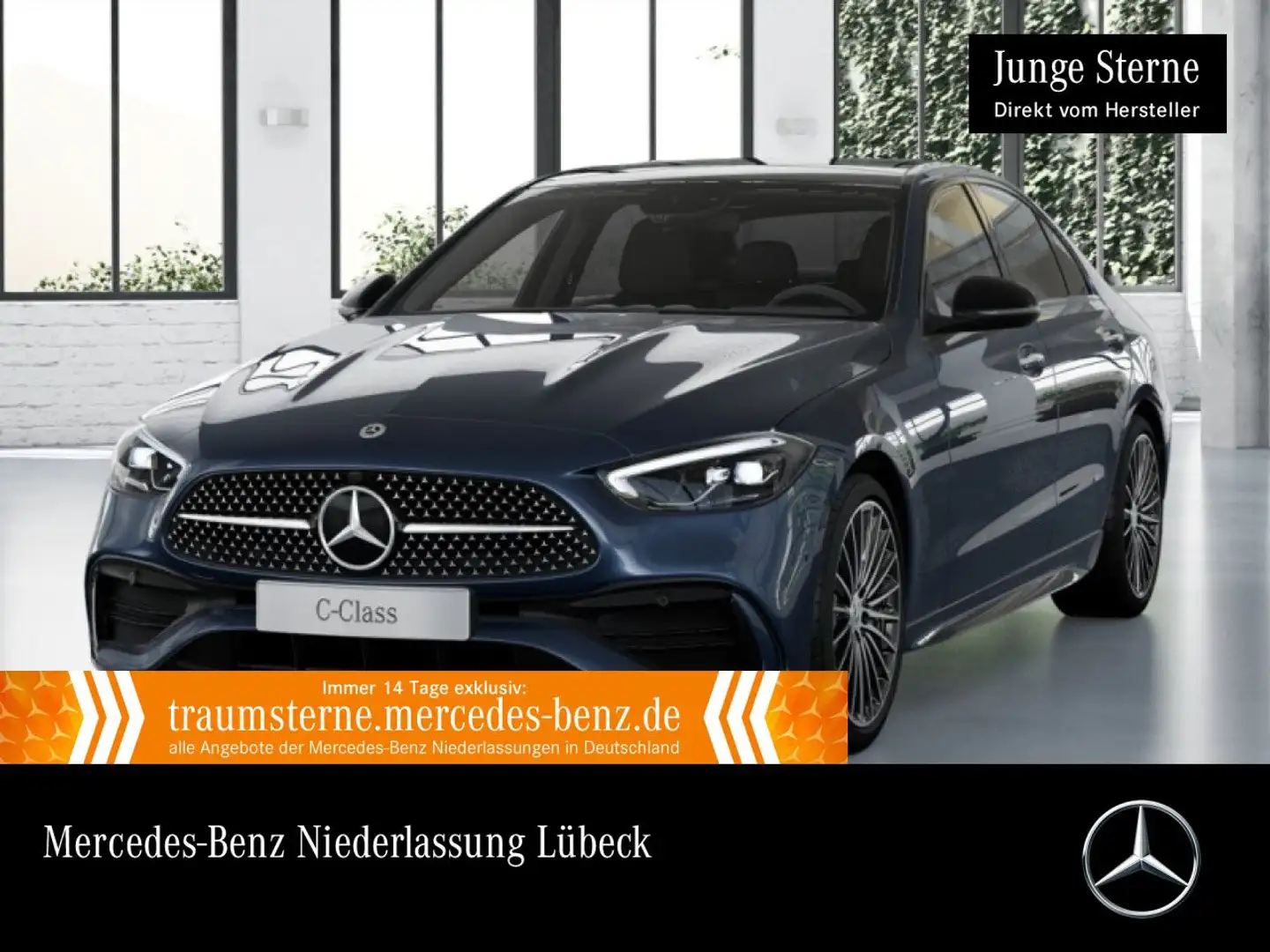 Mercedes-Benz C 300 AMG+NIGHT+PANO+LED+STHZG+KAMERA+19"+TOTW+9G Blau - 1