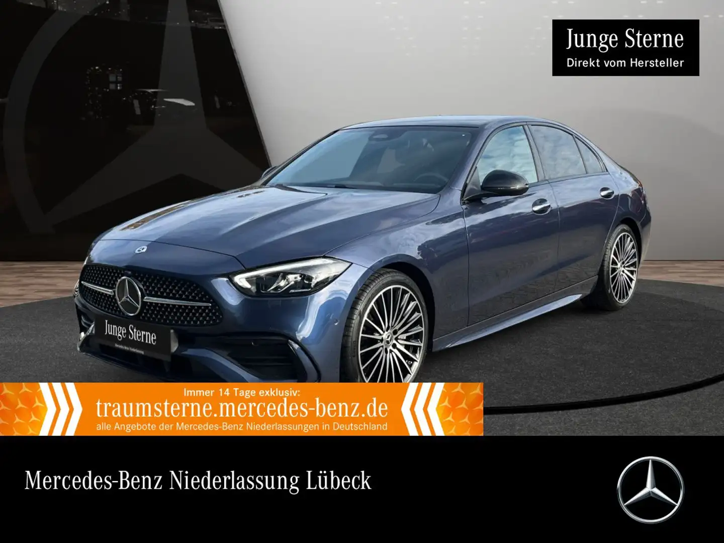 Mercedes-Benz C 300 AMG+NIGHT+PANO+LED+STHZG+KAMERA+19"+TOTW+9G Bleu - 1