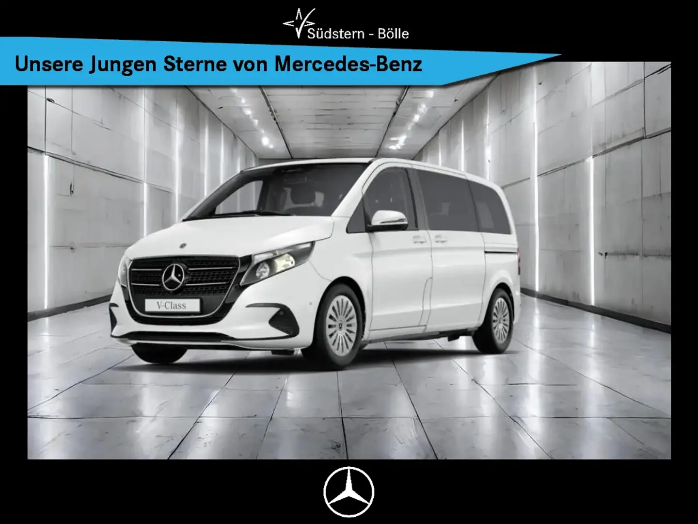 Mercedes-Benz V 220 SYTLE KOMPAKT+DISTRONIC+AHK+KAMERA+NAVI+7S Blanc - 1