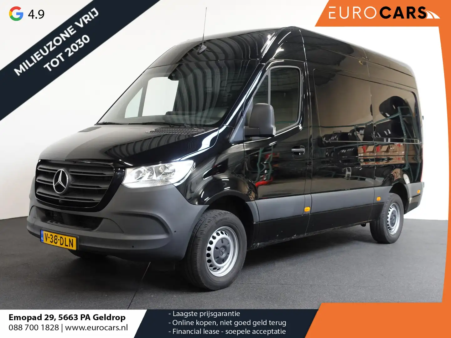 Mercedes-Benz Sprinter 1.9 CDI 150PK L2H2 RWD Automaat Airco Navigatie Ca Noir - 1