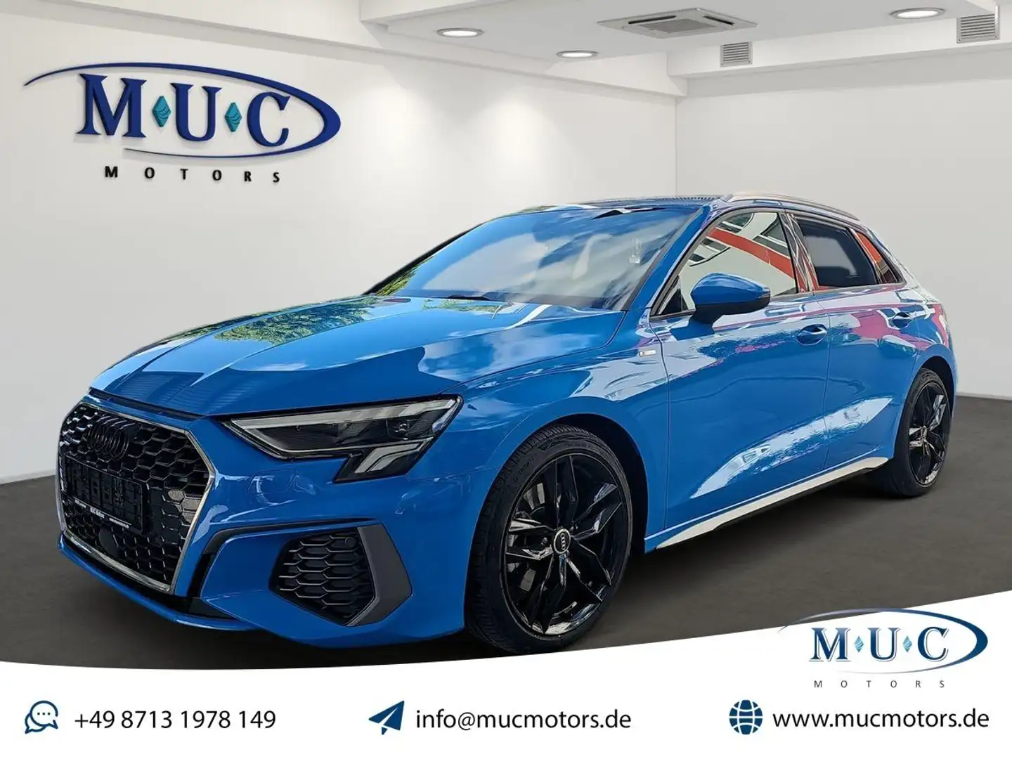 Audi A3 40 TFSI quattro Sline~TurboBlau~Virt.Cockpit Blau - 1
