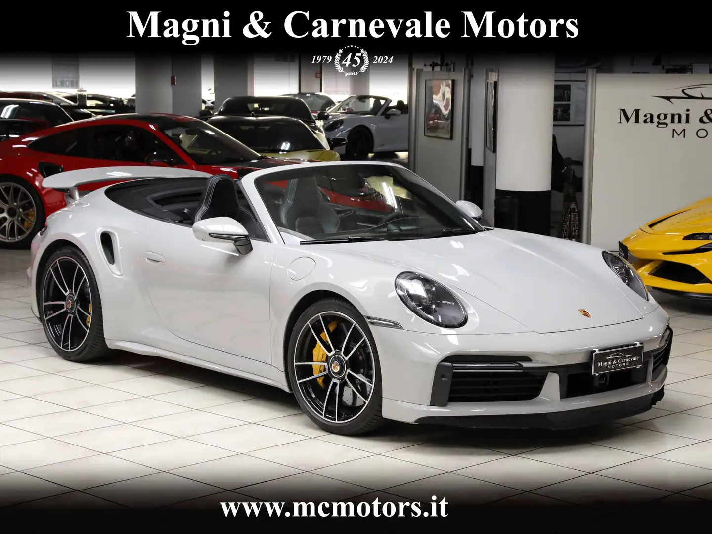 Porsche 992 TURBO S CABRIO|LIFT|BURMESTER|INNODRIVE|CARBO Gris - 1