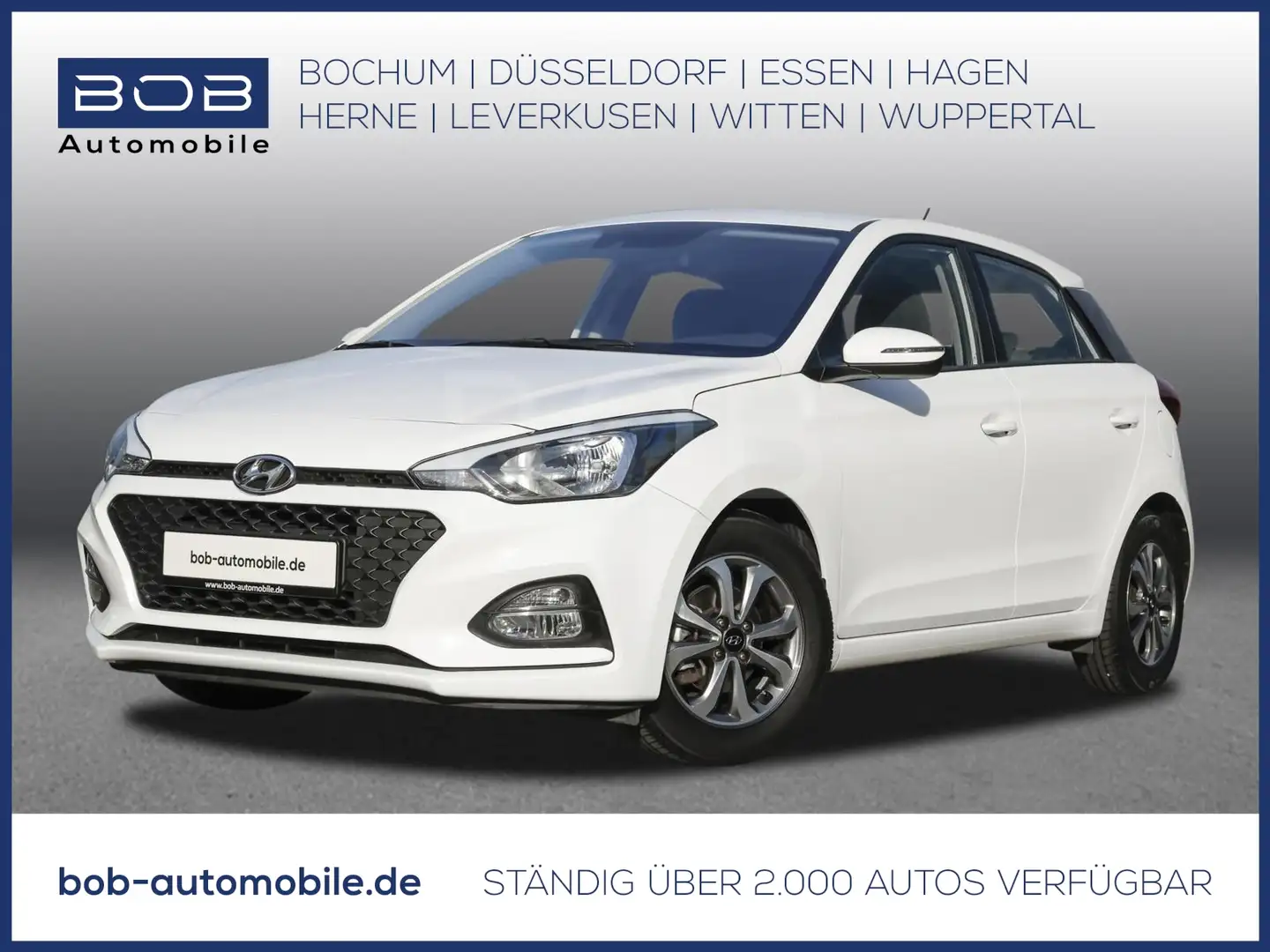 Hyundai i20 1.2 Trend SHZ LHZ PDC BT Blanc - 1