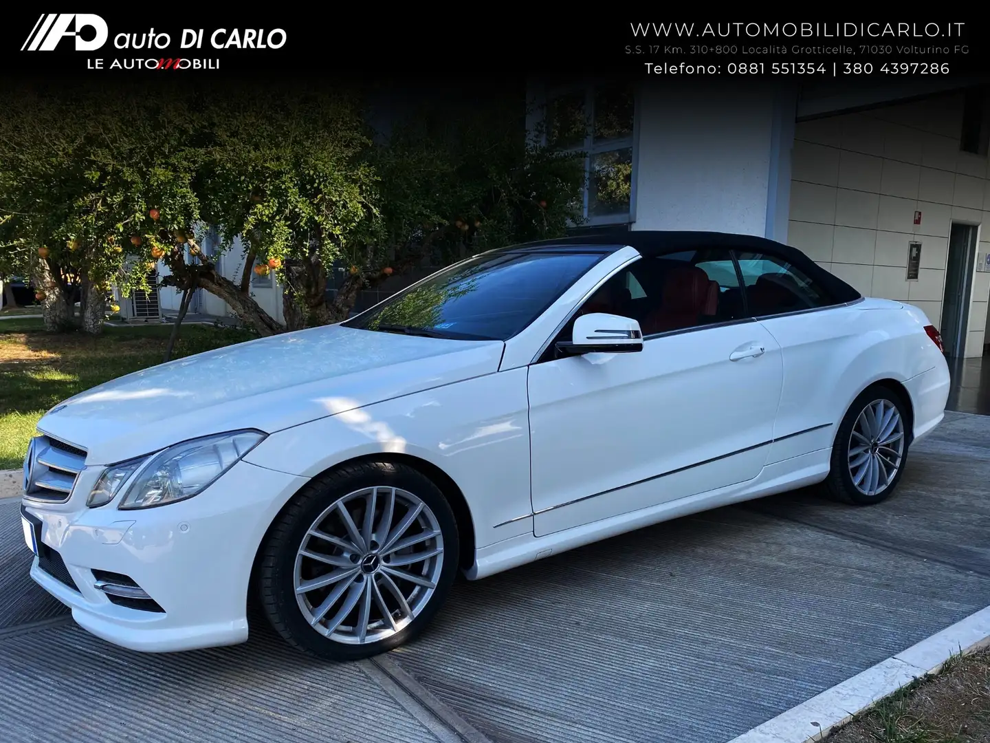 Mercedes-Benz E 220 E 220 CDI Cabrio Premium Blanc - 1
