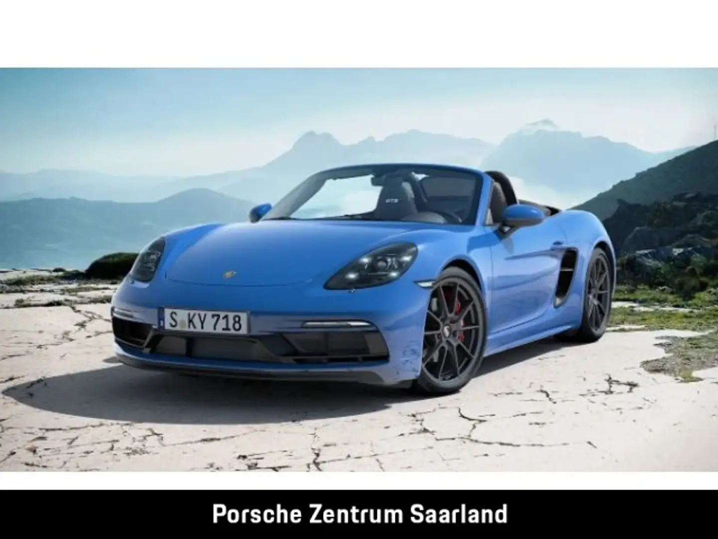 Porsche Boxster 718 GTS 4.0 PDLS,CarPlay,Servo+,ParkAssi Blauw - 1