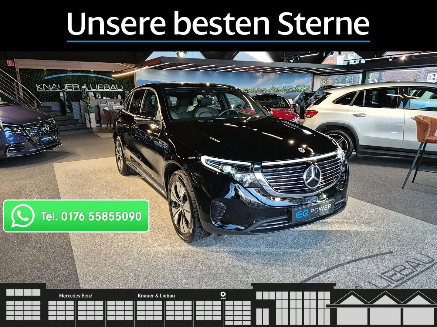 Mercedes-Benz EQC 400 EQC 400 4M FAP*AHK*SHD*MBUX*Multi Beam*Easy-Pack Negro - 1