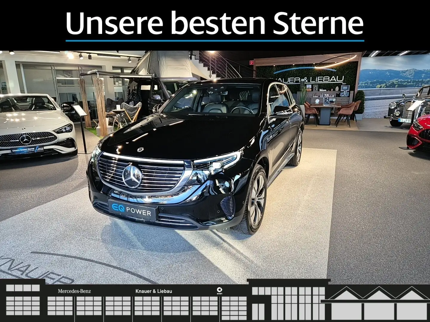 Mercedes-Benz EQC 400 EQC 400 4M FAP*AHK*SHD*MBUX*Multi Beam*Easy-Pack Negro - 2