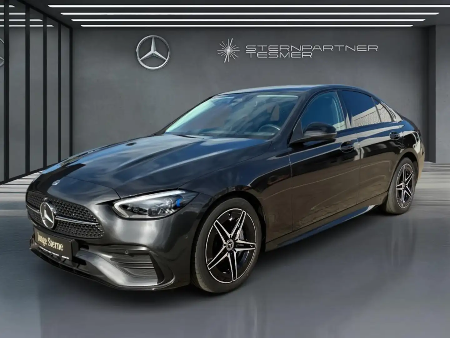 Mercedes-Benz C 300 d AMG Bur3D Pano.Distr.Night.360°AHK MemSi Grau - 1