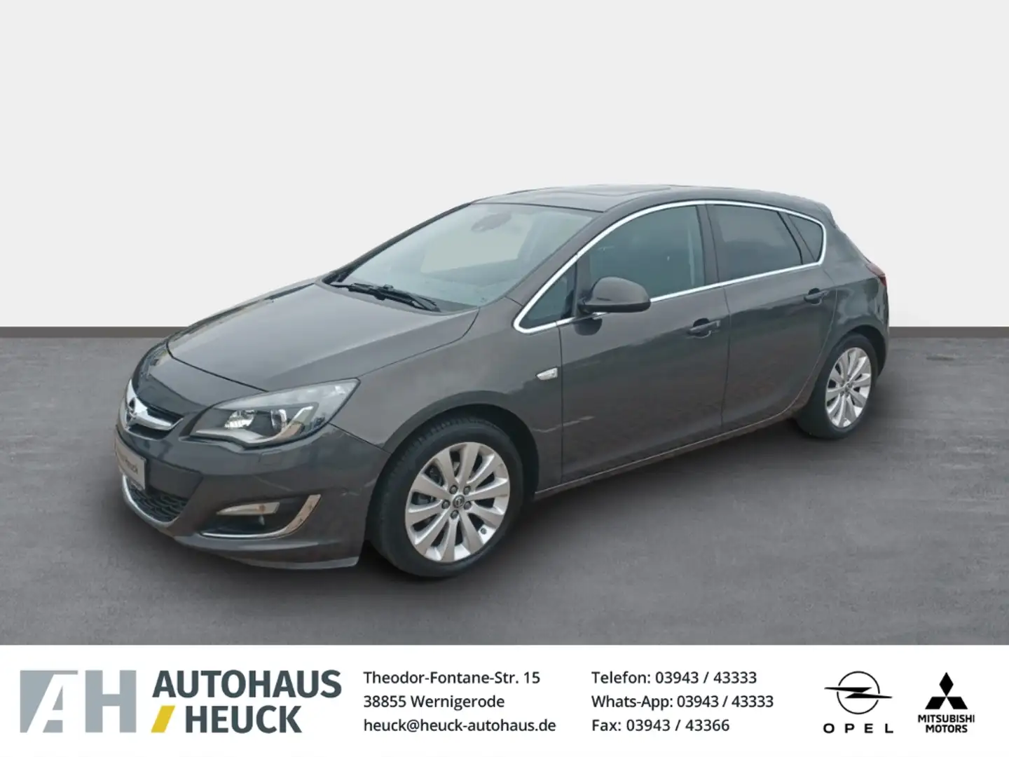 Opel Astra J Exklusiv 1.4 Turbo Navi Leder Bi-Xenon Kurvenlic Grau - 1