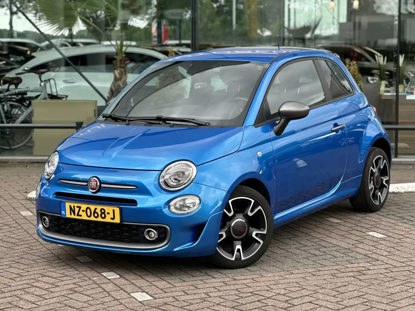 Fiat 500 1.0 TwinAir PopStar Digital Navi Blauw - 2