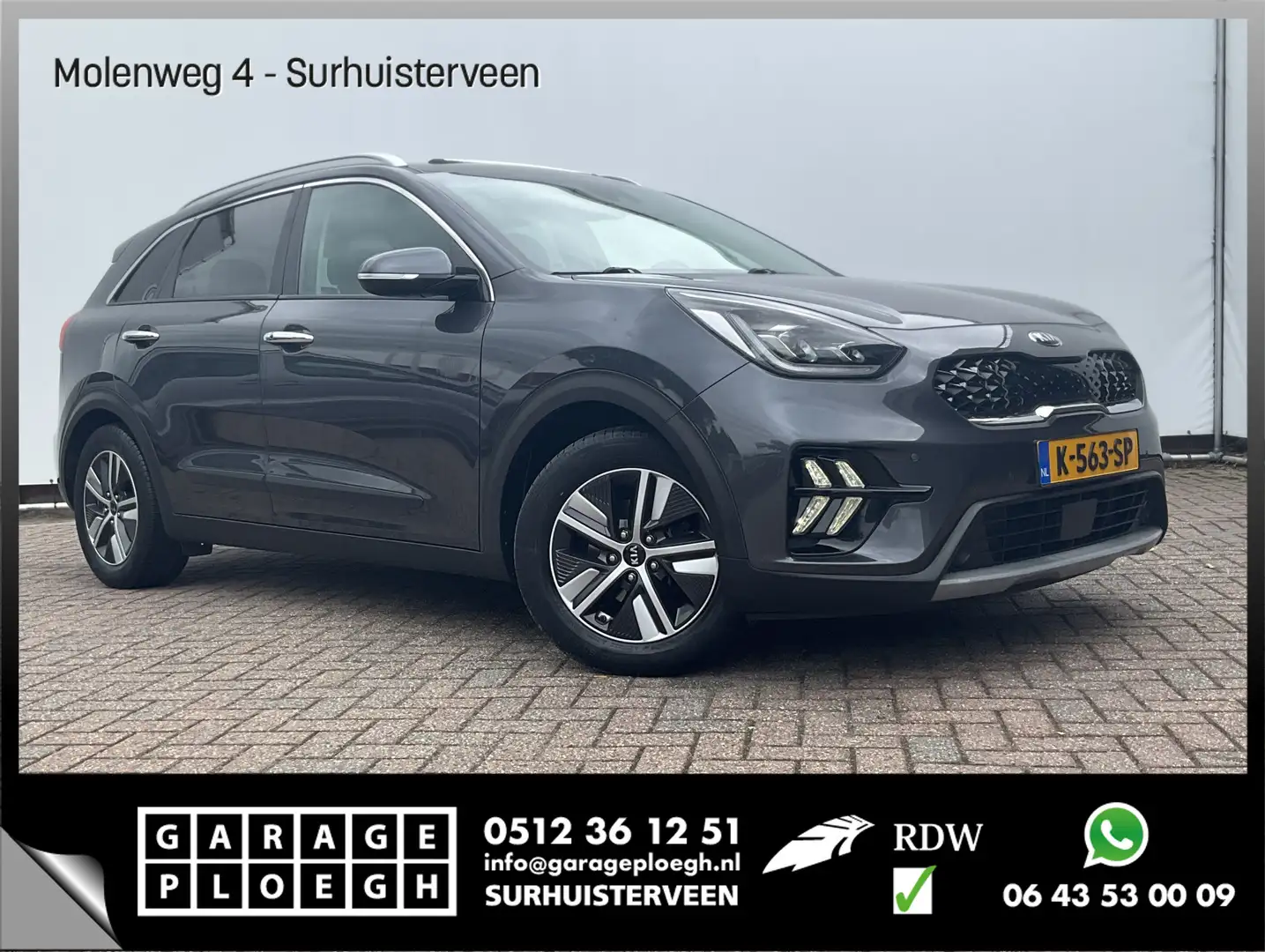 Kia Niro 1.6 GDi Hybrid ExecutiveLine Pano Trekhaak Leder J Grigio - 1