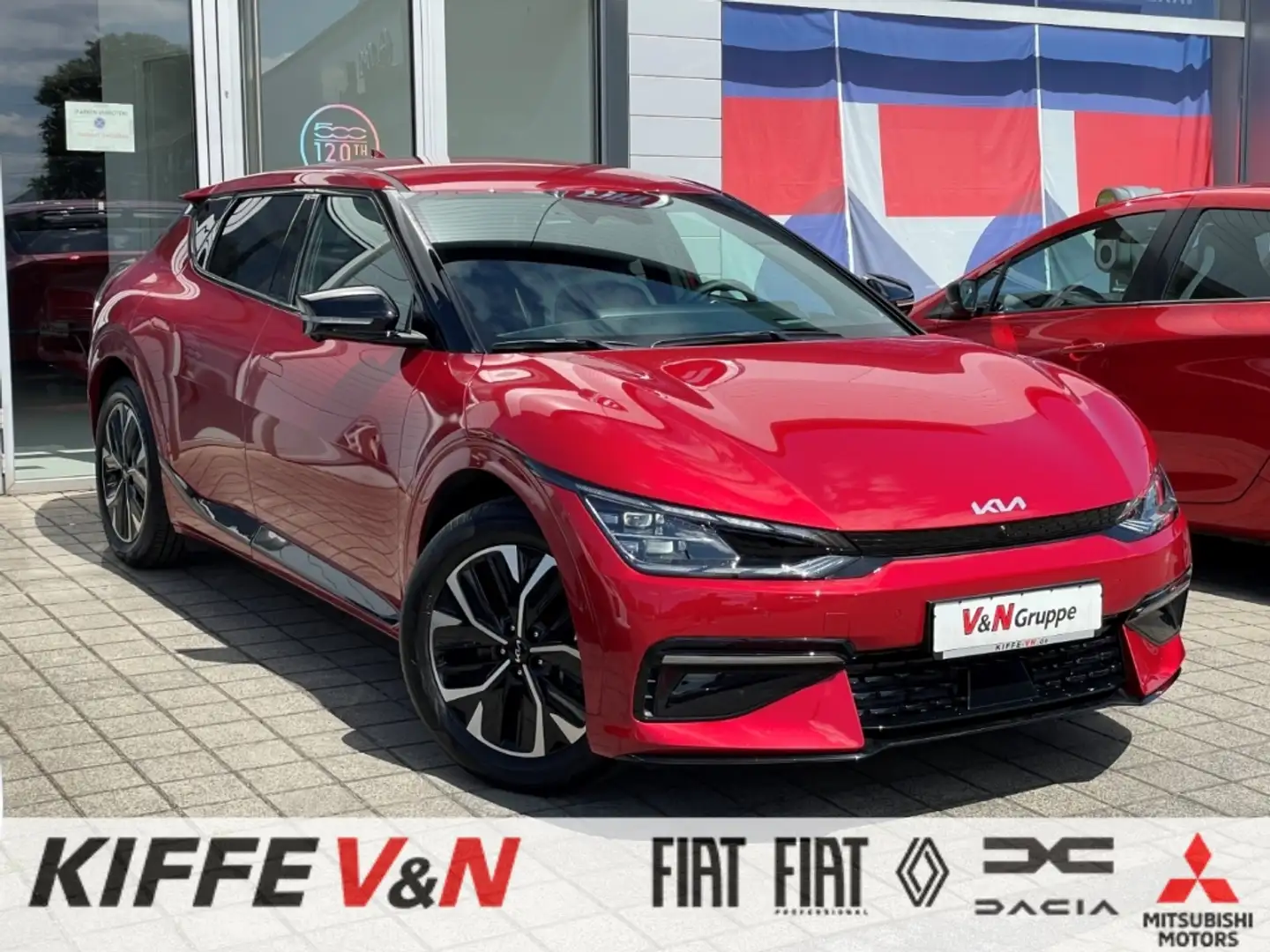 Kia EV6 GT 2WD 77,4KWh NAVI HUD 360° MERIDIAN ACC Piros - 1