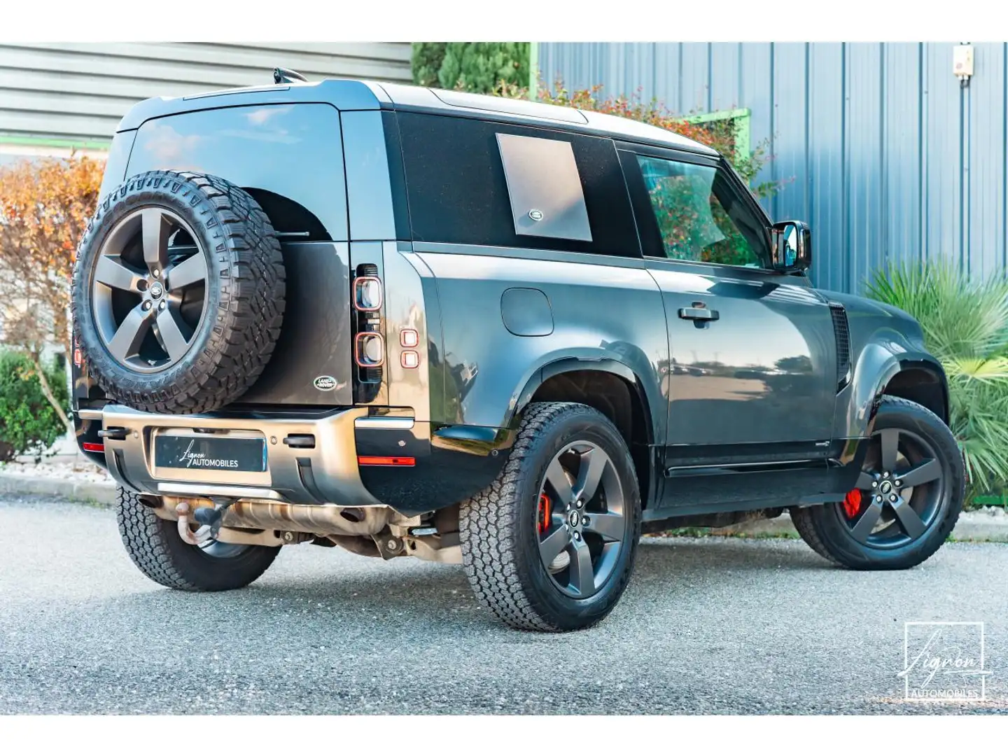 Land Rover Defender 90 P400 3.0 X-Dynamic HSE 3 Places TVA Récupérable Gris - 2