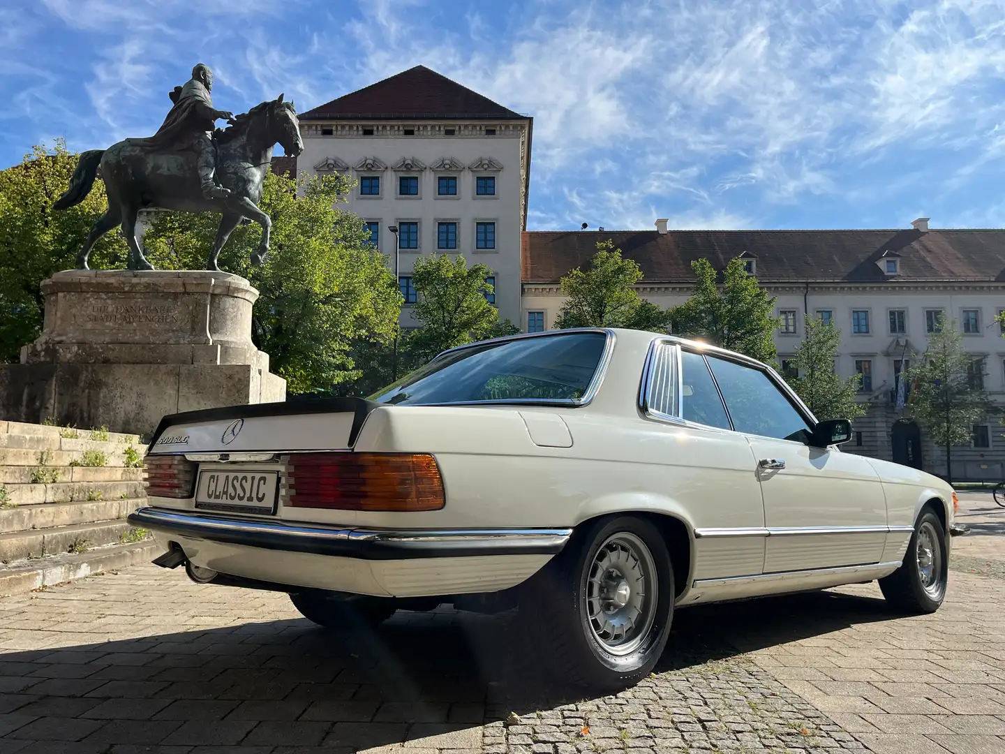Mercedes-Benz 500 500SLC ESD VELOURS ABS TEMPOMAT KLIMA EXJAPAN Blanc - 2