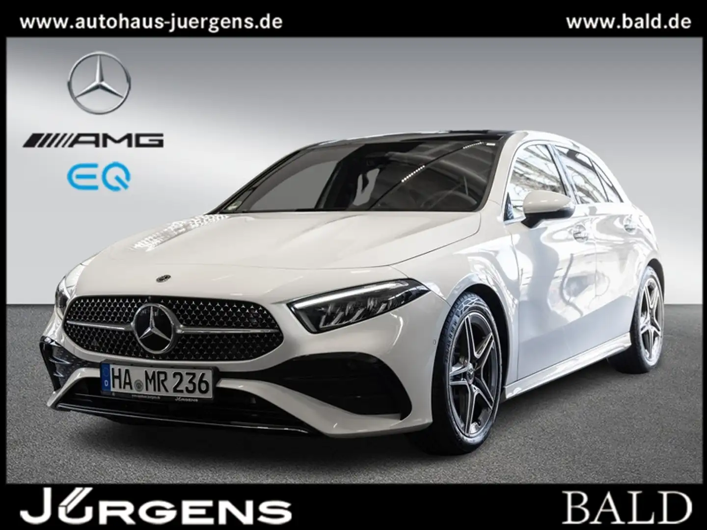 Mercedes-Benz A 250 4M AMG-Sport/LED/Cam/Pano/Ambiente/DAB/18" White - 1
