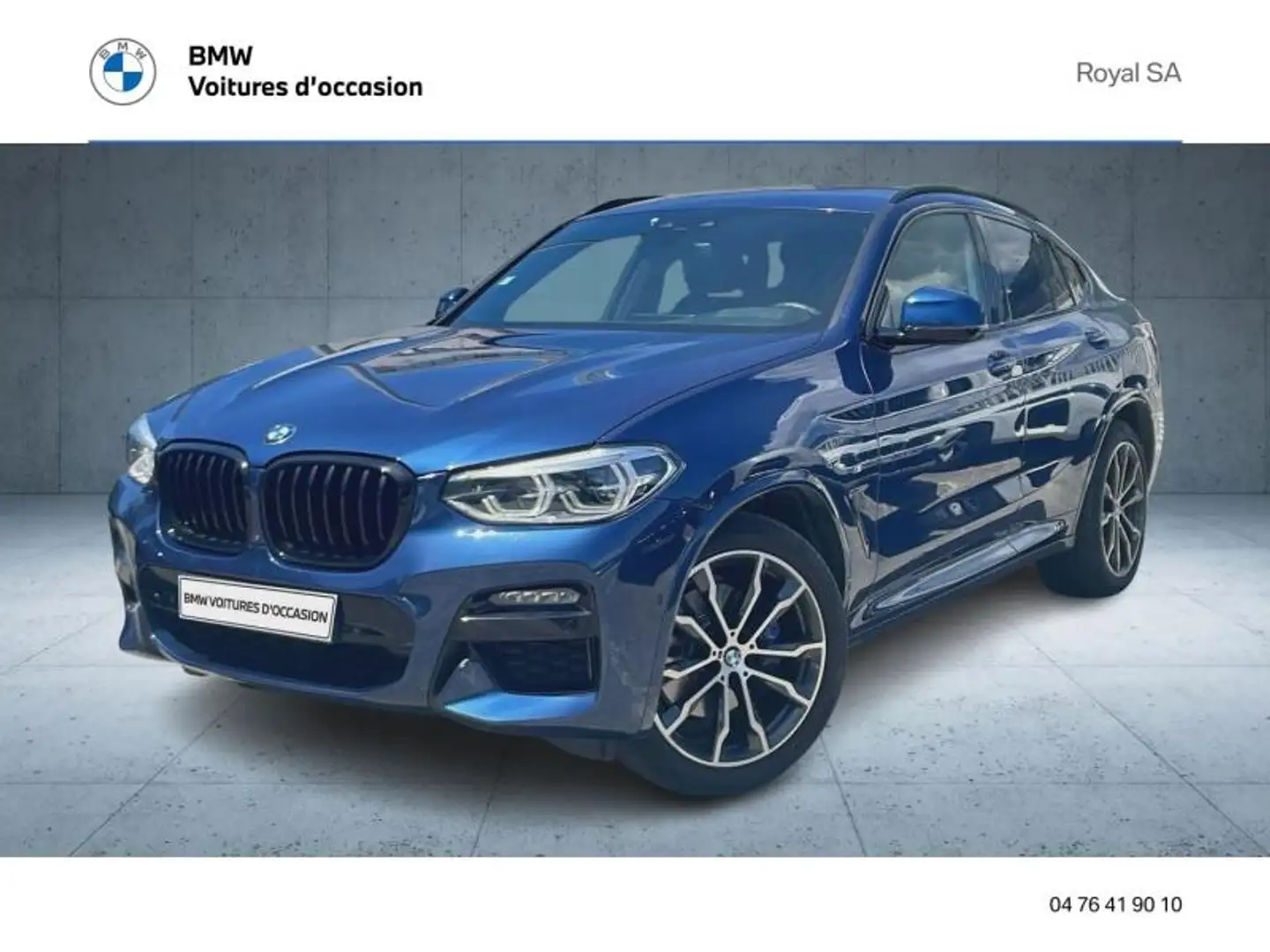 BMW X4 xDrive20d 190ch M Sport Euro6d-T 131g Bleu - 2