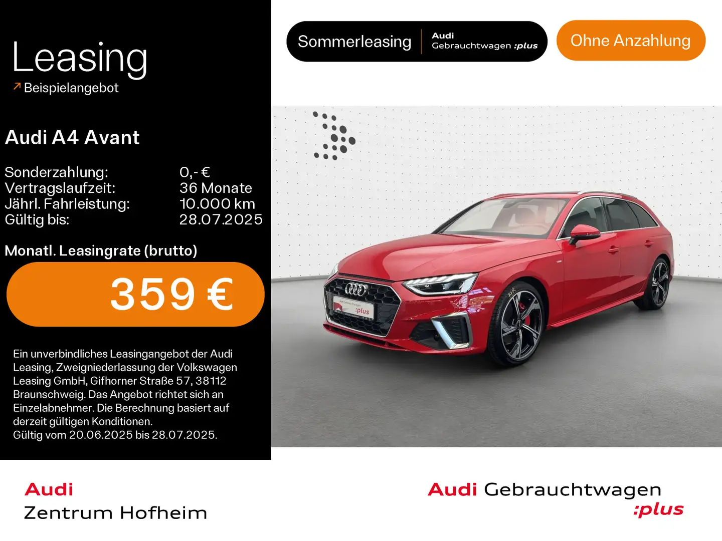 Audi A4 40 TFSI qu 2x S line S tro*Pano*LED*Vir Rot - 1