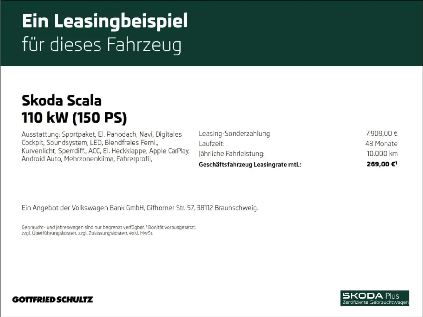 Skoda Scala 1.5 TSI DSG Monte Carlo LED-Scheinwerfer Panoramad Noir - 2