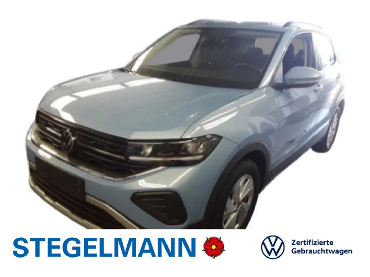 Volkswagen T-Cross 1.0 TSI DSG Facelift Life *LED*App-Conne Blau - 1
