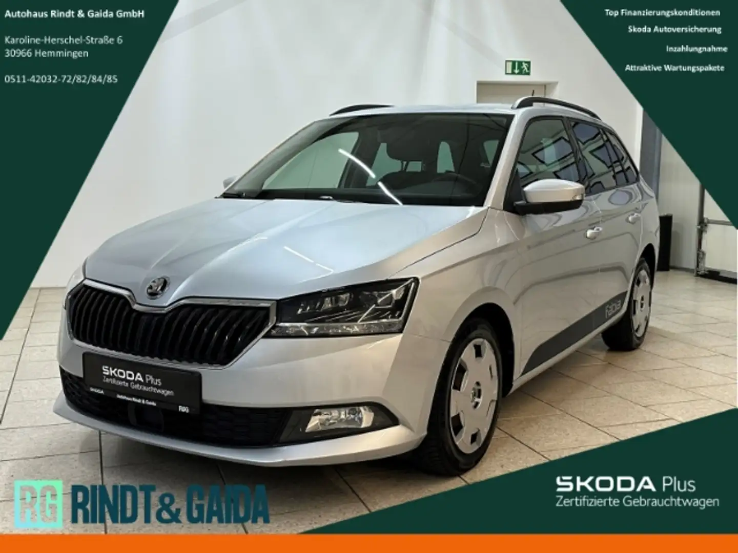 Skoda Fabia Combi 1.0 TSI Style Kamera SHZ PDC Freisprech Silber - 1