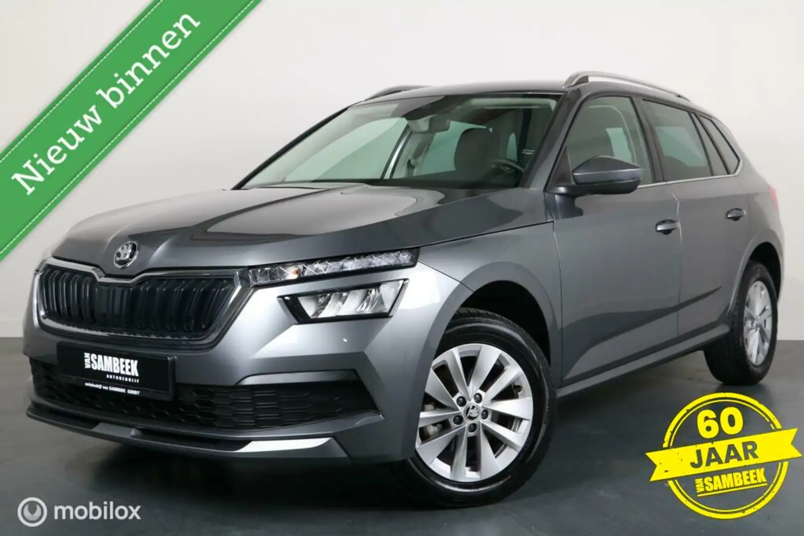 Skoda Kamiq 1.0 TSI AMBITION-AUTOMAAT-CARPLAY-110 PK Grijs - 1