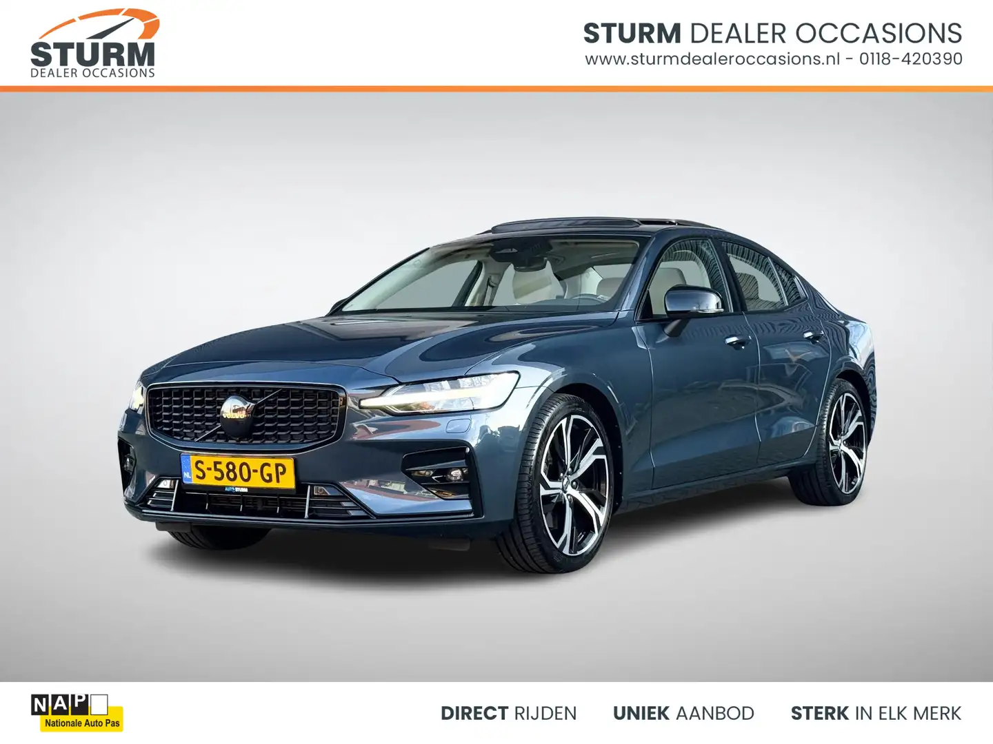 Volvo S60 2.0 B4 Ultimate Dark NL-Auto, Prachtige Samenstell Blau - 1