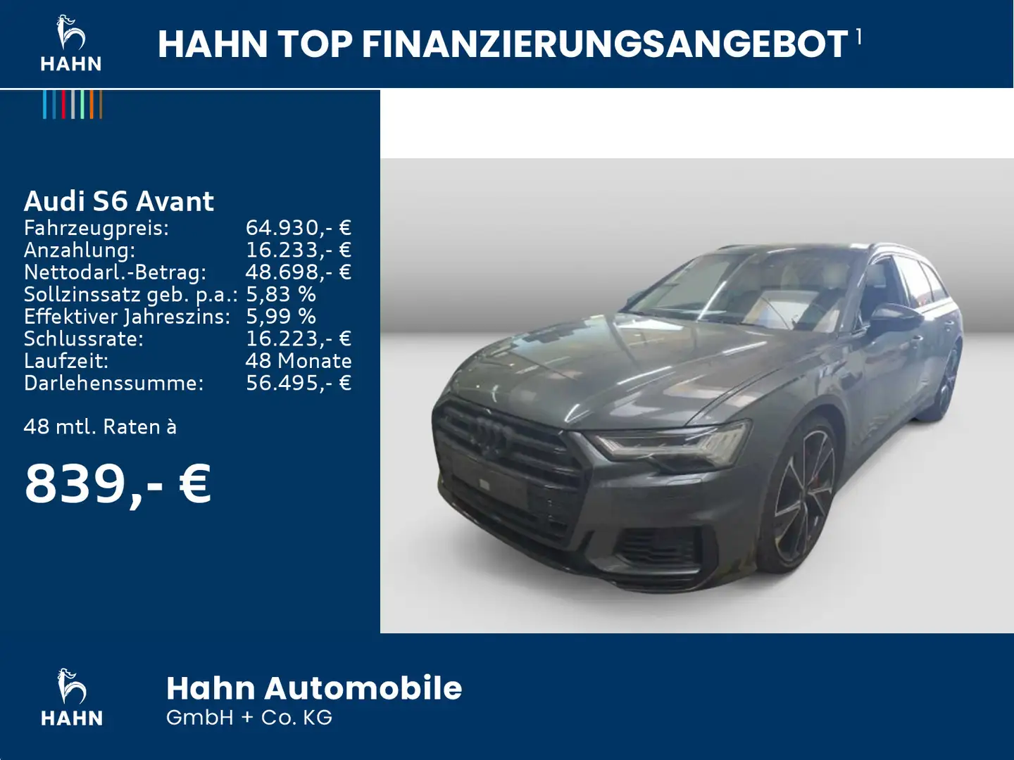 Audi S6 3.0TDI qu. S-trc Pano B&O AHK Matrix Grau - 2