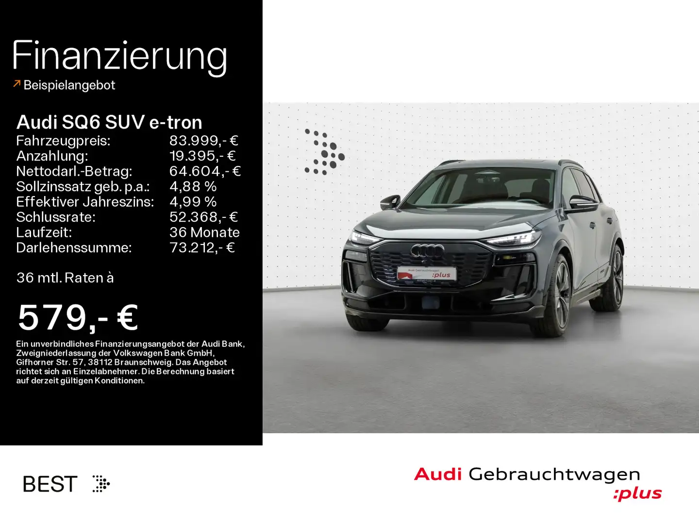 Audi SQ6 SQ6 e-tron*EDITION-ONE-GREY*B&O*MATRIX*PANO*HUD* Gris - 1