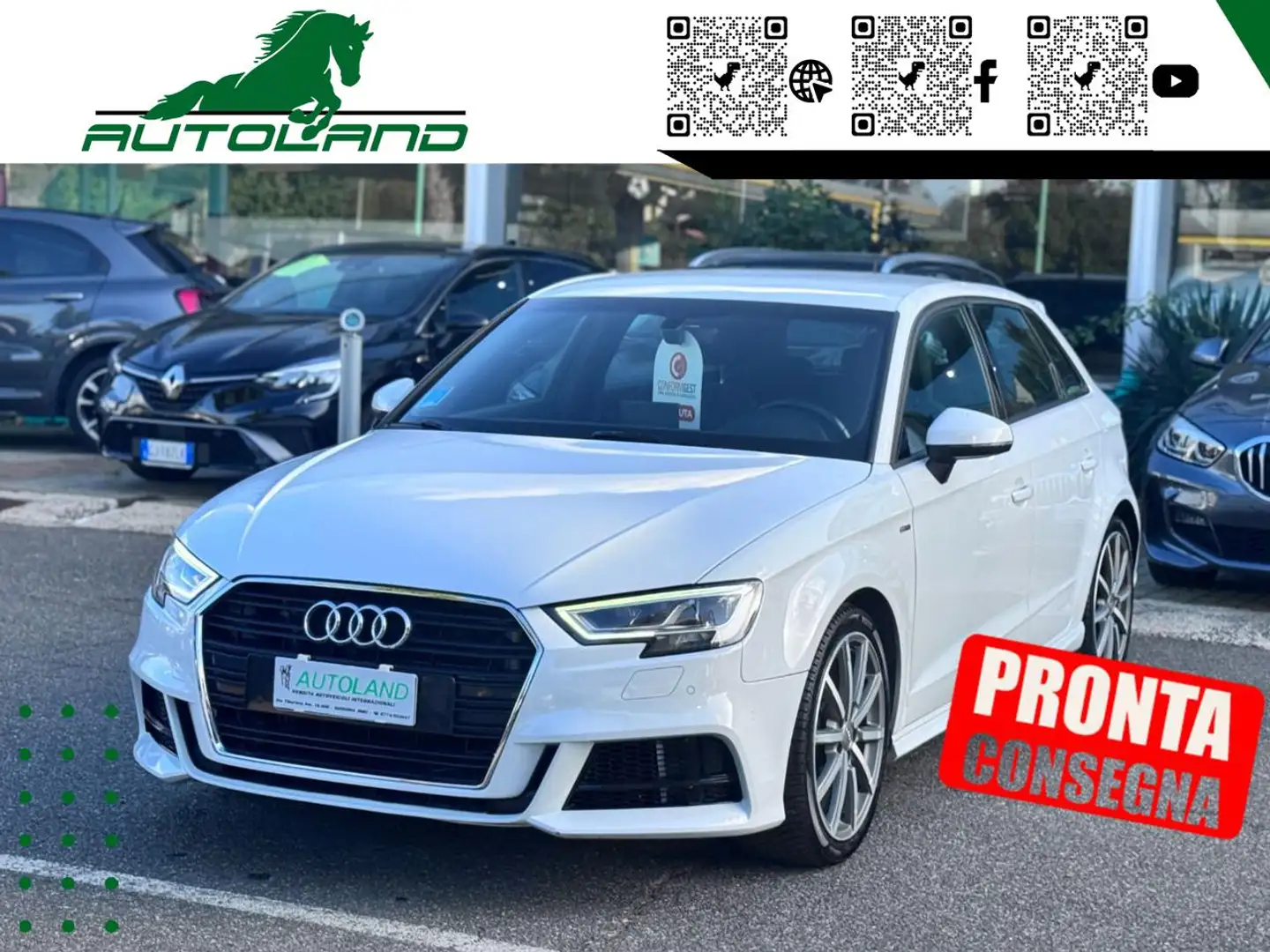 Audi A3 SPB 30 TFSI 116CV NEOPATENTATI OK Weiß - 1