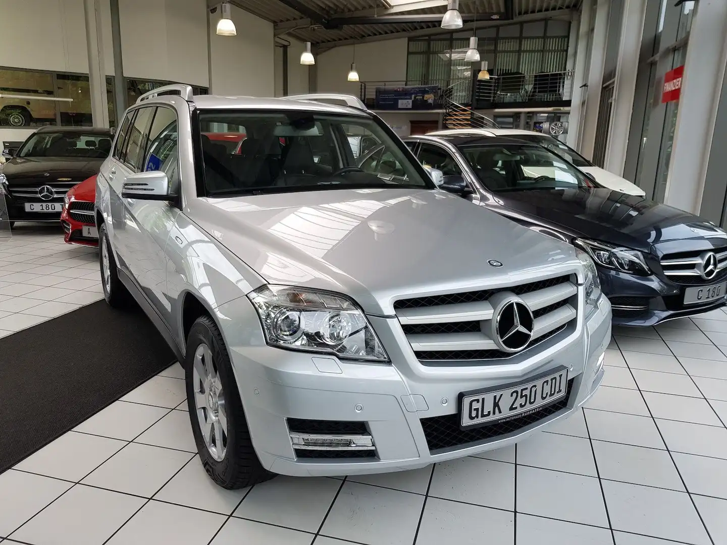 Mercedes-Benz GLK 250 AUTOMATIK LEDER AHK PTS TEMPO SHZ Argintiu - 2