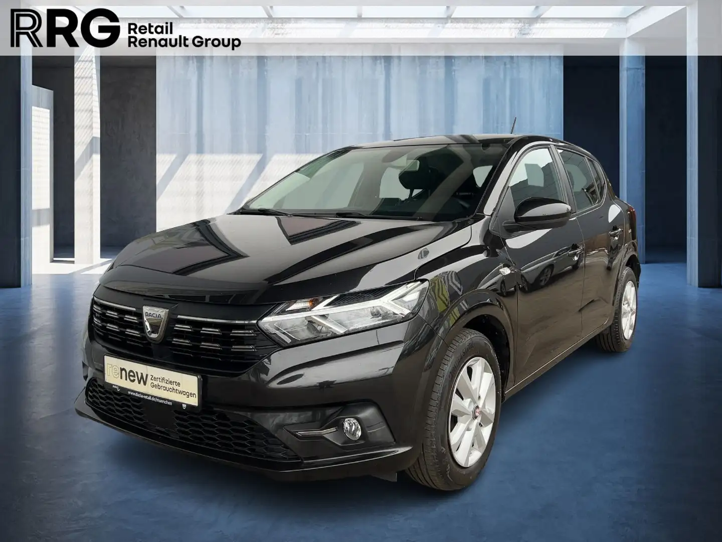 Dacia Sandero Comfort TCe 100 ECO-G PDC KLIMA ABS ESP ZV Schwarz - 1