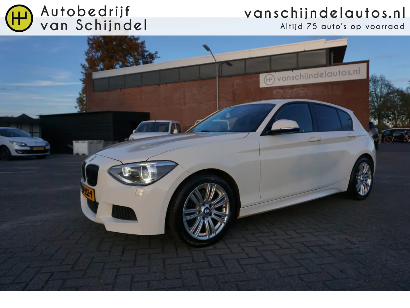 BMW 116 1-serie 116I 136PK M-SPORT 5 DEURS NAVIGATIE BI-XE Wit - 1
