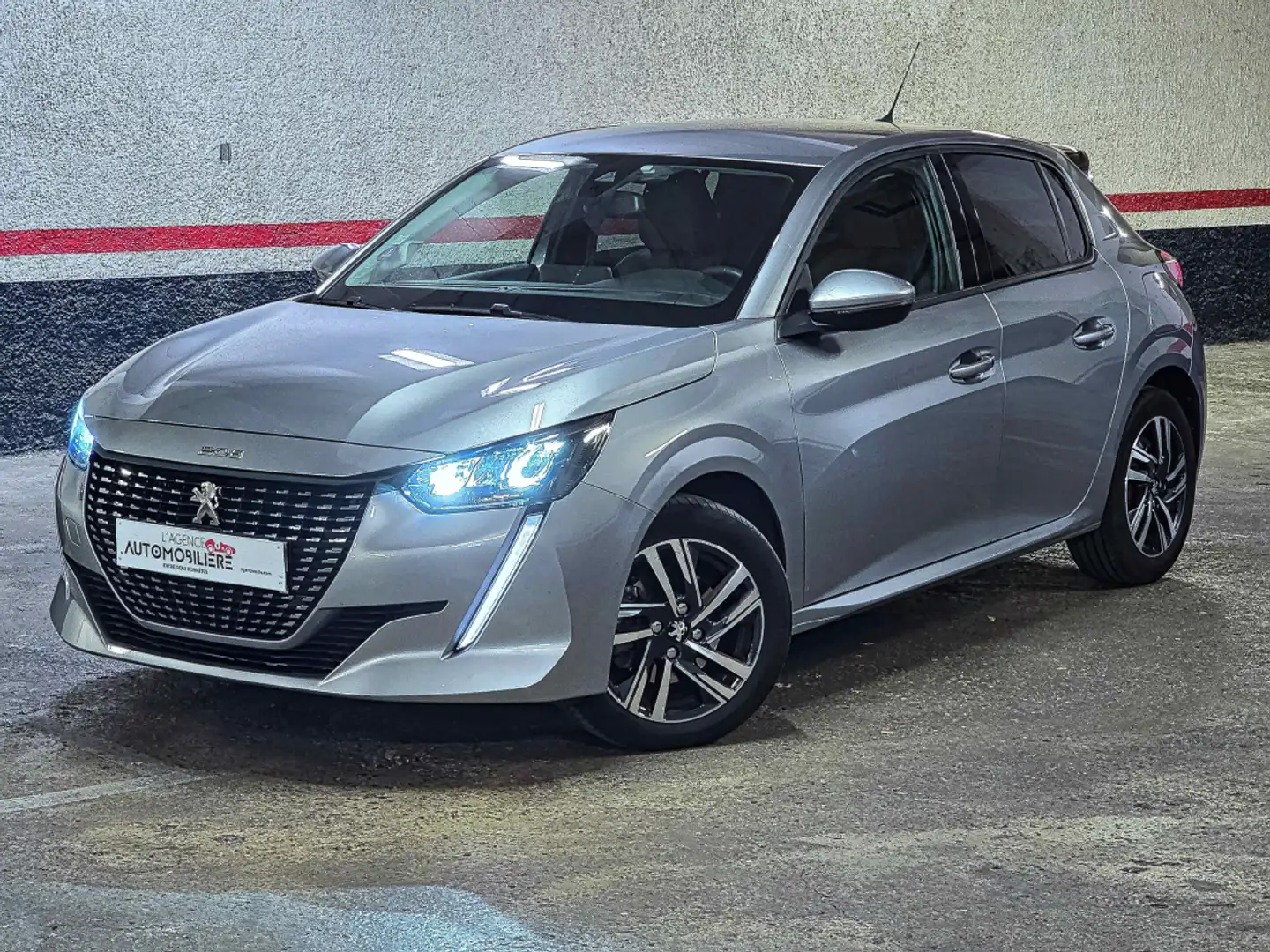 Peugeot e-208 II 1.2 PureTech 100 EAT8 Allure Gris - 2