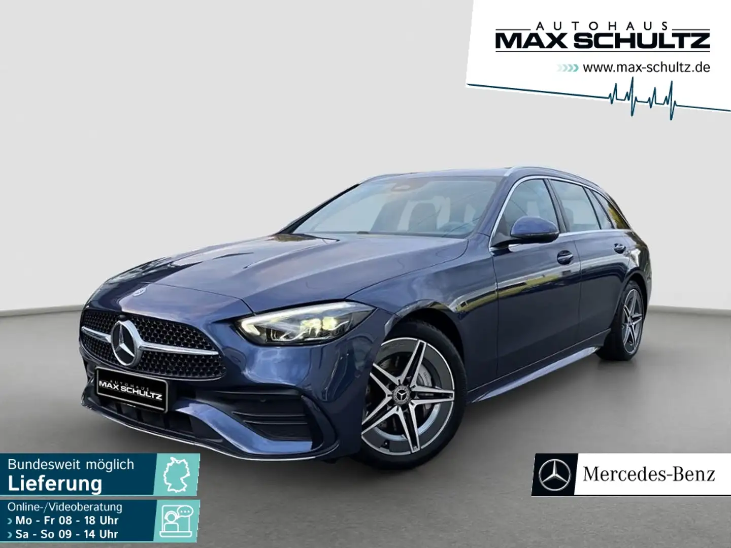 Mercedes-Benz C 220 d T AMG*DISTRONIC*KAM*AHK*LED*ALARM Blau - 1