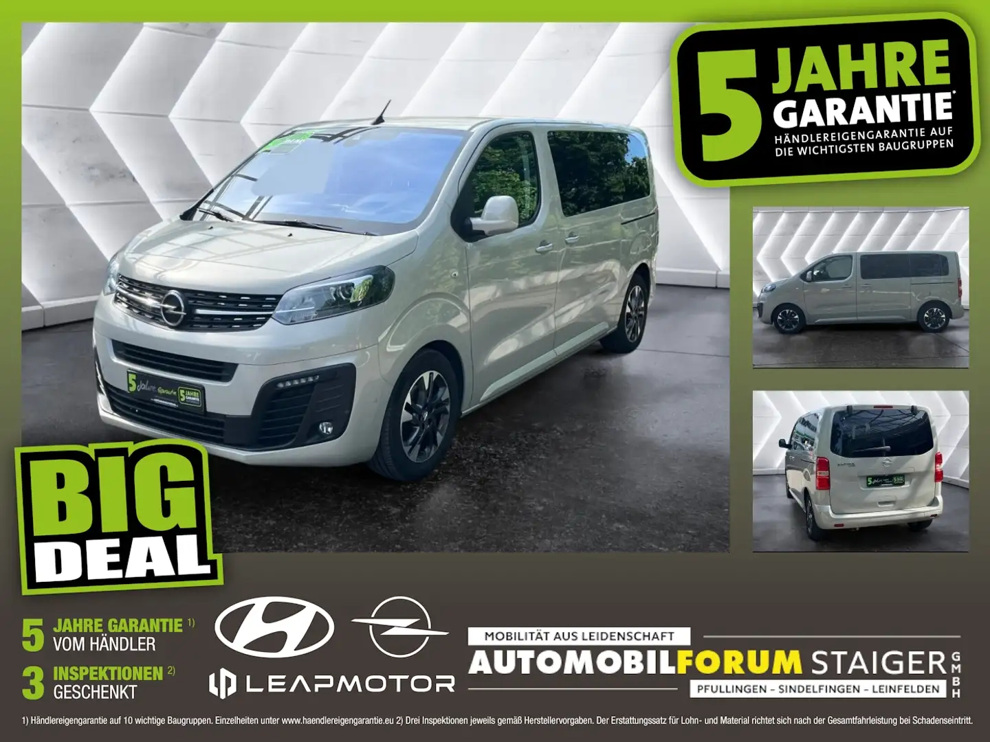 Opel Zafira Life 2.0 D (L2) Tourer M Massage, Kamera Grigio - 1