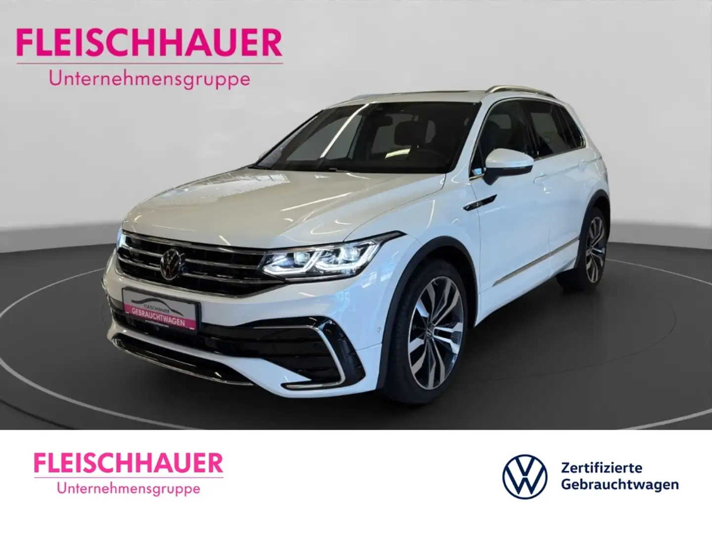 Volkswagen Tiguan R-Line 2.0 TDI Matrix+Navi+AHK+Pano+Stdhzg+20'' Weiß - 1