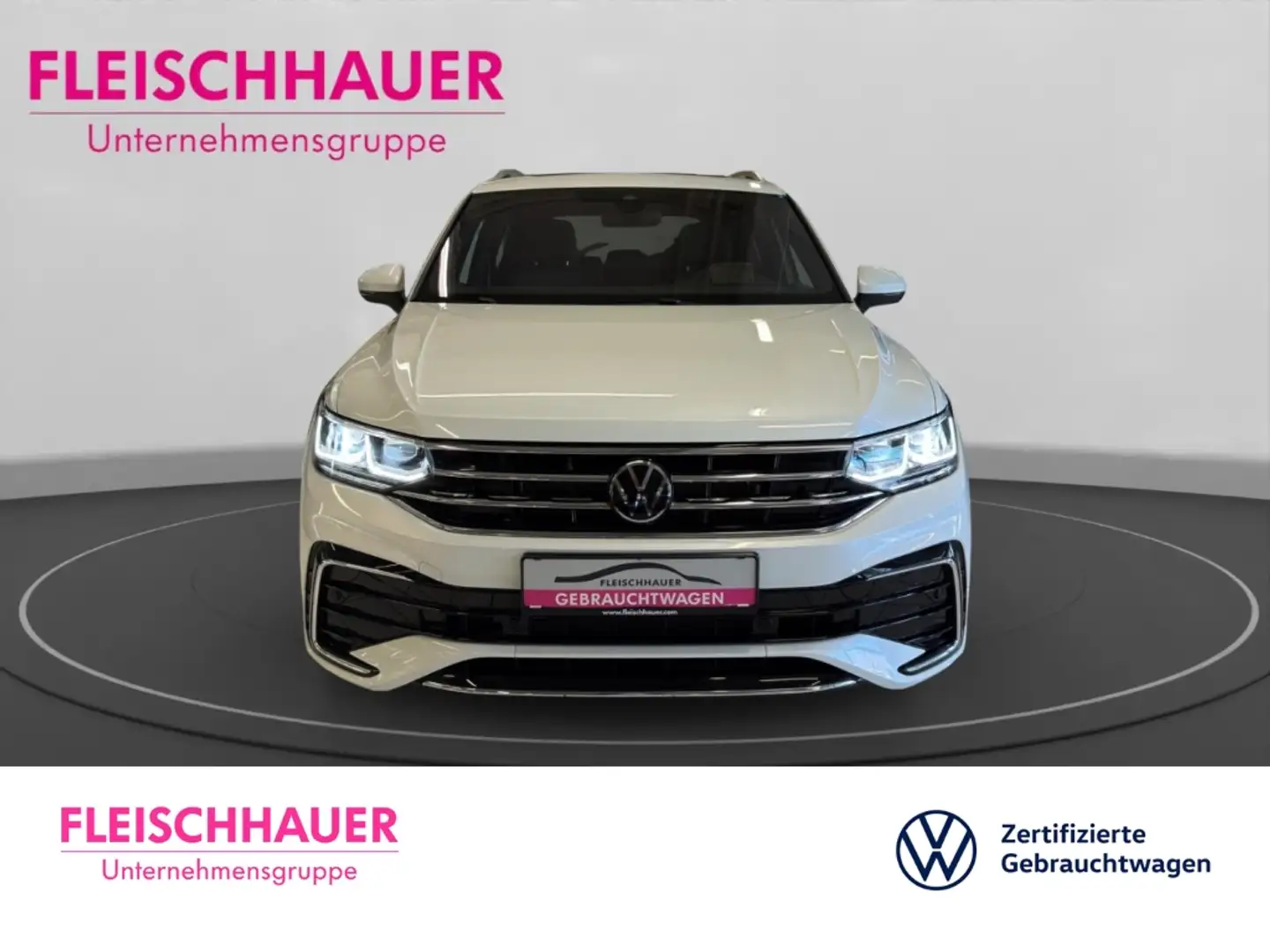 Volkswagen Tiguan R-Line 2.0 TDI Matrix+Navi+AHK+Pano+Stdhzg+20'' Weiß - 2