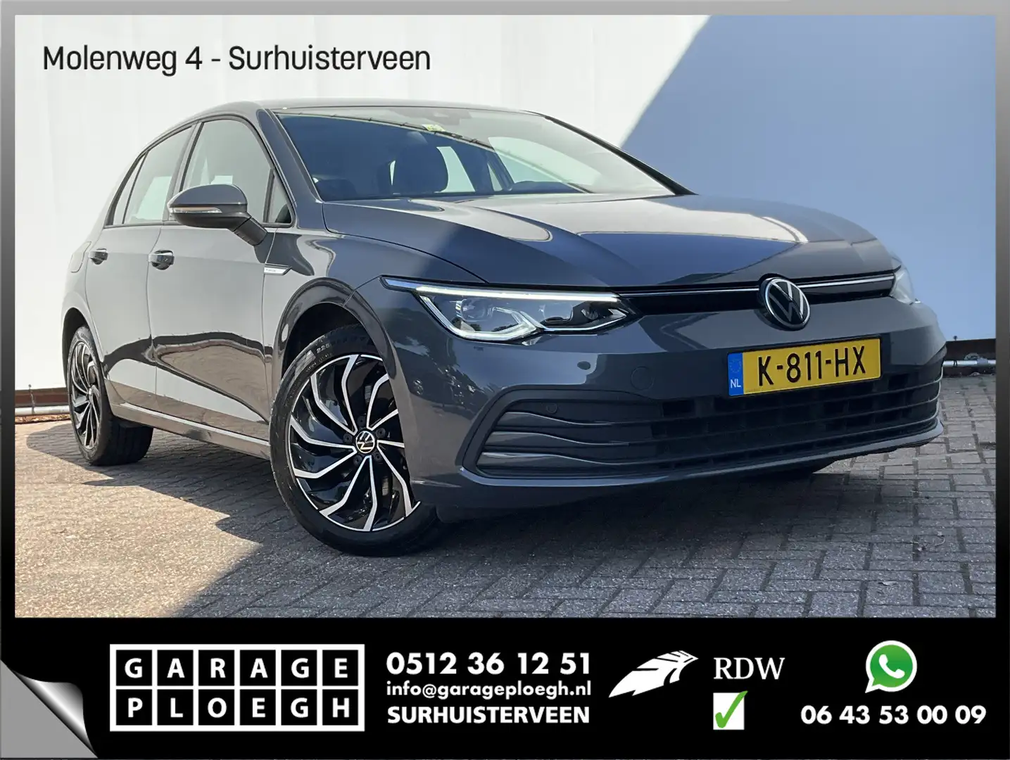 Volkswagen Golf 1.5 TSI Life Adap.Cruise Sfeerverl Carplay Led NL- Gris - 1