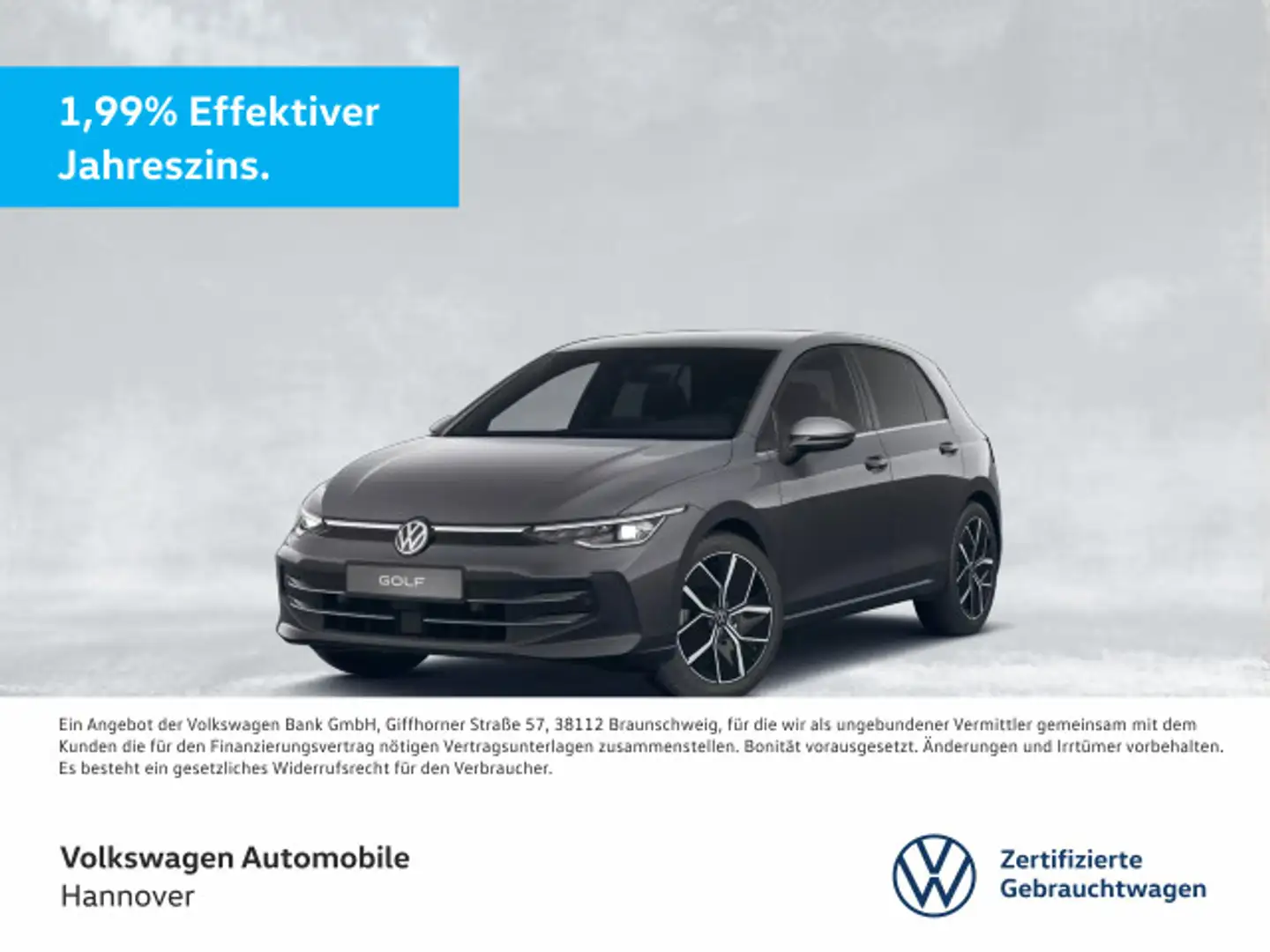 Volkswagen Golf VIII 1.5 TSI Style 50 Jahre Navi LED DigCoc Grau - 1